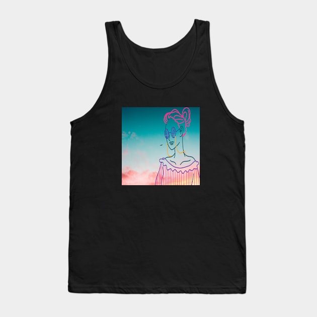 Me in a sunset sky Tank Top by Shineyarts